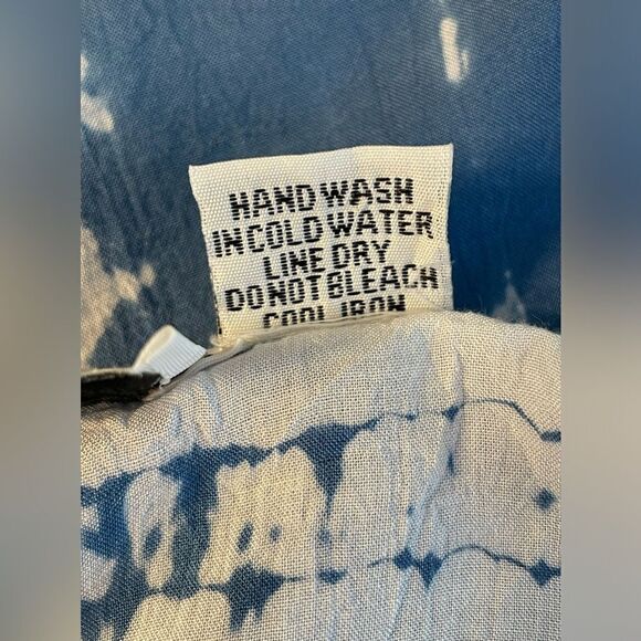 Raya Sun Tie Dye Swim Cover Up Blue M - Picture 6 of 6